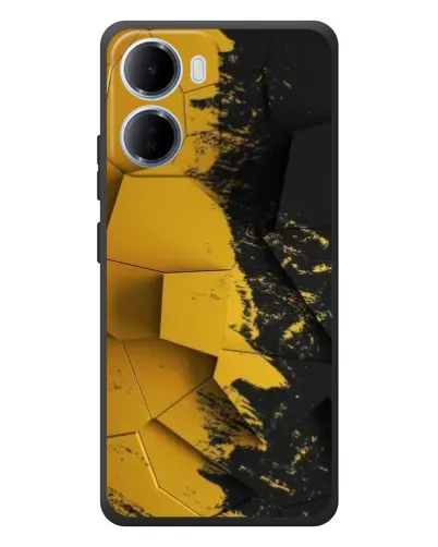 Чохол для Xiaomi Redmi 15a з картинкою «Золоті уламки геометрії»