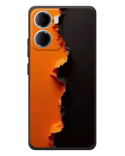 Чохол для Xiaomi Redmi 15a з картинкою «Помаранчевий розлом»
