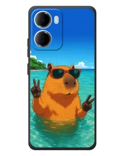 Чохол для Xiaomi Redmi 15a з картинкою «Морська капібара»