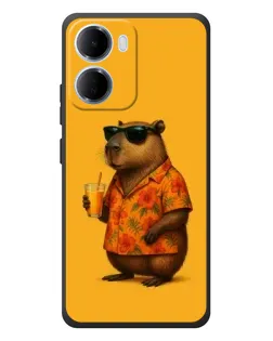 Чохол для Xiaomi Redmi 15a з картинкою «Капібара на відпочинку»