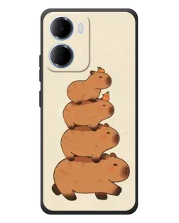 Чохол для Xiaomi Redmi 15a з картинкою «Вежа з капібар»