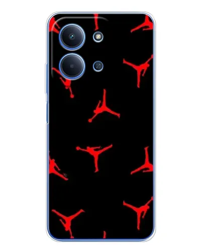 Чохол для Xiaomi Redmi 15C 5g з картинкою «Jordan Red Pattern»