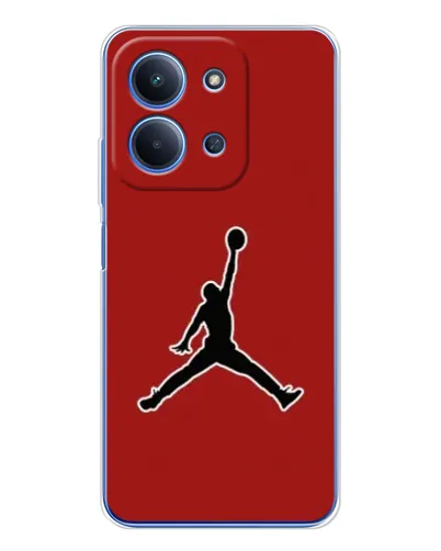 Чохол для Xiaomi Redmi 15C 5g з картинкою «Jordan Red Back»