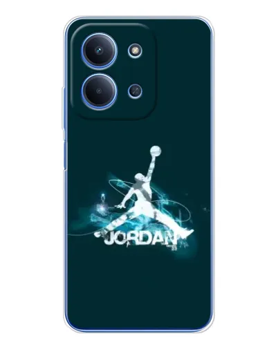 Чохол для Xiaomi Redmi 15C 5g з картинкою «Jordan Blue Fire»
