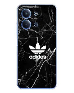 Чохол для Xiaomi Redmi 15C 5g з картинкою «Білий мармур Adidas»