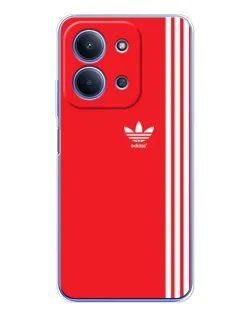 Чохол для Xiaomi Redmi 15C 5g з картинкою «Червоний мінімалізм Adidas»