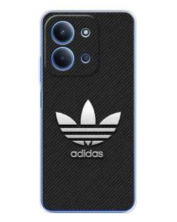 Чохол для Xiaomi Redmi 15C 5g з картинкою «Adidas Карбонова текстура»