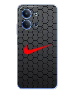 Чехол для Xiaomi Redmi 15C 5g с картинкой «Nike — карбоновая сетка»