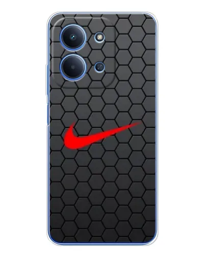 Чехол для Xiaomi Redmi 15C 5g с картинкой «Nike — карбоновая сетка»