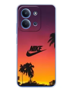 Чехол для Xiaomi Redmi 15C 5g с картинкой «Nike на закате солнца»