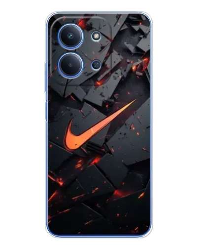Чехол для Xiaomi Redmi 15C 5g с картинкой «Nike — эффект разломов»