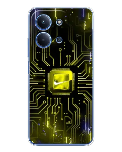 Чехол для Xiaomi Redmi 15C 5g с картинкой «Nike — золотая искра»