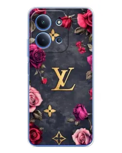 Чохол для Xiaomi Redmi 15C 5g з картинкою «Квітковий Louis Vuitton»