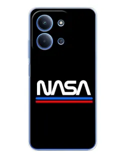 Чохол для Xiaomi Redmi 15C 5g з картинкою «NASA — класика Red Blue»
