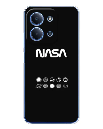 Чохол для Xiaomi Redmi 15C 5g з картинкою «NASA — технічний принт»