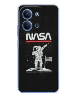Чохол для Xiaomi Redmi 15C 5g з картинкою «NASA — крокуємо по Місяцю»