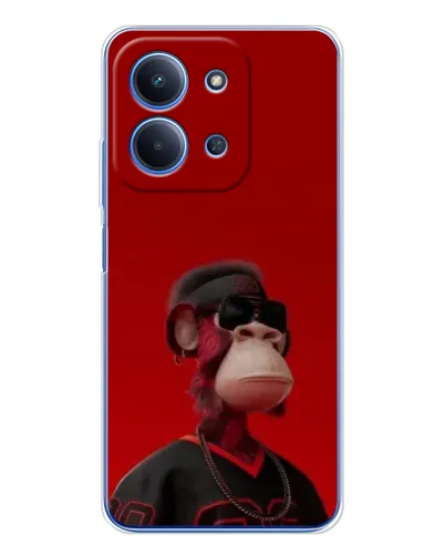 Чехол для Xiaomi Redmi 15C 5g с картинкой «Bored Ape в красном»