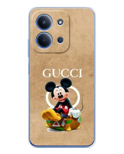 Чехол для Xiaomi Redmi 15C 5g с картинкой «Микки Маус Gucci — крафт»
