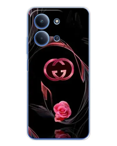 Чехол для Xiaomi Redmi 15C 5g с картинкой «Gucci — неоновая роза»