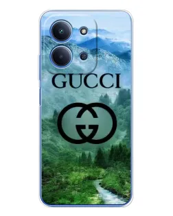Чехол для Xiaomi Redmi 15C 5g с картинкой «Gucci — горный пейзаж»