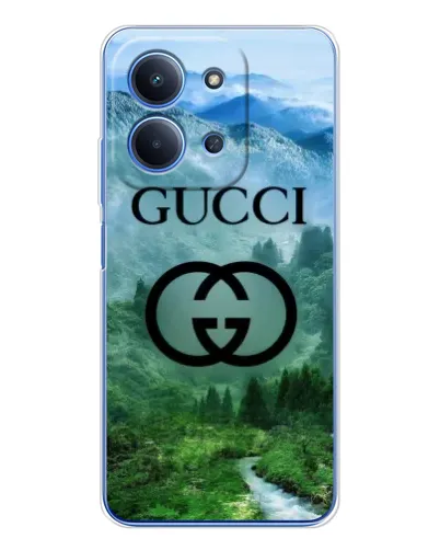 Чехол для Xiaomi Redmi 15C 5g с картинкой «Gucci — горный пейзаж»