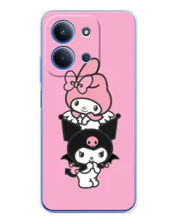 Чохол для Xiaomi Redmi 15C 5g з картинкою «Тріо My Melody та Kuromi» Чохол для Xiaomi Redmi 15C 5g з картинкою «Тріо My Melody та Kuromi»
