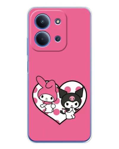 Чехол для Xiaomi Redmi 15C 5g с картинкой «Kuromi и My Melody»