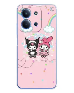 Чохол для Xiaomi Redmi 15C 5g з картинкою «My Melody та Kuromi» Чохол для Xiaomi Redmi 15C 5g з картинкою «My Melody та Kuromi»