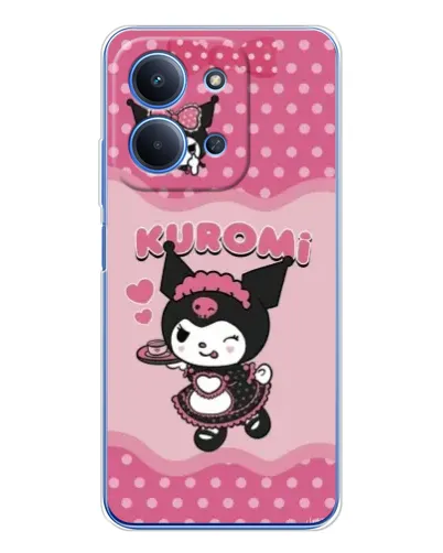 Чехол для Xiaomi Redmi 15C 5g с картинкой «Kuromi в очках»