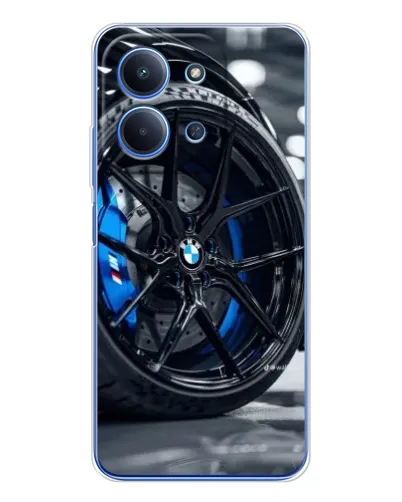 Чехол для Xiaomi Redmi 15C 5g с картинкой «Колесо BMW вблизи»