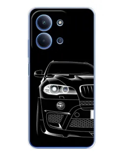 Чехол для Xiaomi Redmi 15C 5g с картинкой «Темный силуэт BMW»