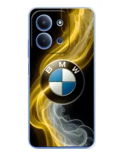 Чехол для Xiaomi Redmi 15C 5g с картинкой «Золотистый дым BMW»