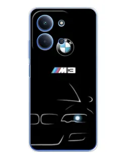 Чехол для Xiaomi Redmi 15C 5g с картинкой «Минималистичный принт BMW M3»