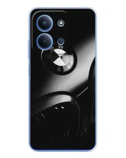 Чехол для Xiaomi Redmi 15C 5g с картинкой «Эмблема BMW — макро»