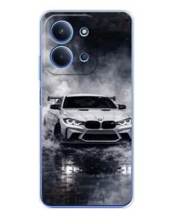 Чехол для Xiaomi Redmi 15C 5g с картинкой «BMW сквозь туман»