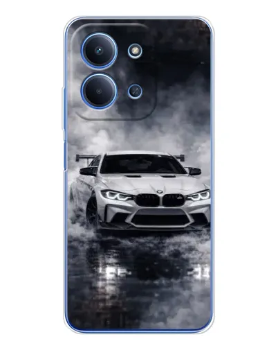Чехол для Xiaomi Redmi 15C 5g с картинкой «BMW сквозь туман»