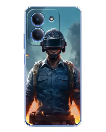 Чохол для Xiaomi Redmi 15C 5g з картинкою «PUBG — реалістичний герой»