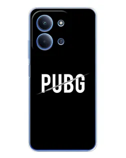 Чохол для Xiaomi Redmi 15C 5g з картинкою «PUBG — білий логотип»