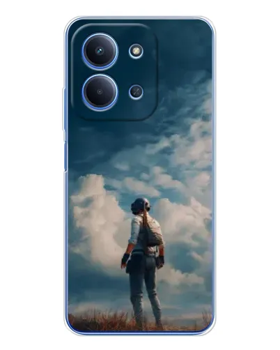 Чохол для Xiaomi Redmi 15C 5g з картинкою «Герой PUBG на скелі»