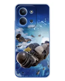 Чохол для Xiaomi Redmi 15C 5g з картинкою «Десант PUBG — стрибок»