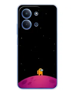 Чехол для Xiaomi Redmi 15C 5g с картинкой «Одинокий герой на планете»