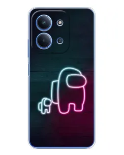 Чехол для Xiaomi Redmi 15C 5g с картинкой «Among Us неон-арт»