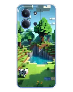 Чехол для Xiaomi Redmi 15C 5g с картинкой «Minecraft летний день»