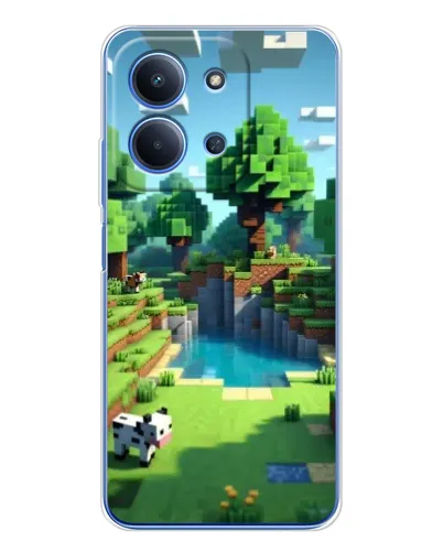 Чехол для Xiaomi Redmi 15C 5g с картинкой «Minecraft летний день»