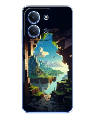 Чехол для Xiaomi Redmi 15C 5g с картинкой «Вид из пещеры»