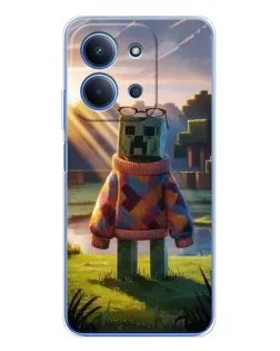 Чехол для Xiaomi Redmi 15C 5g с картинкой «Крипер в свитере»