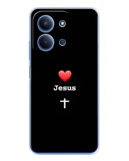 Чехол для Xiaomi Redmi 15C 5g с картинкой «Сердце - Jesus»