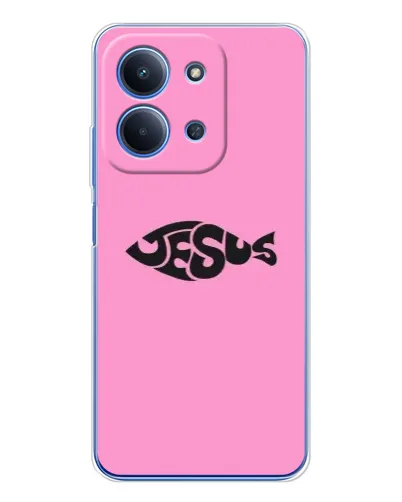 Чехол для Xiaomi Redmi 15C 5g с картинкой «Розовый символ Jesus» Чехол для Xiaomi Redmi 15C 5g с картинкой «Розовый символ Jesus»