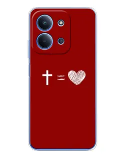 Чохол для Xiaomi Redmi 15C 5g з картинкою «Рівняння любові»