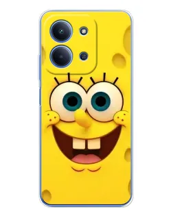Чехол для Xiaomi Redmi 15C 5g с картинкой «Губка Боб улыбка»